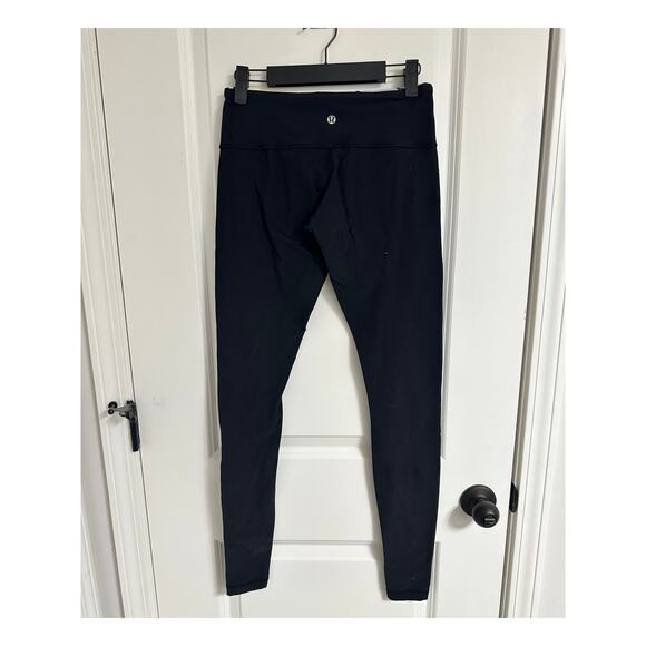 π€ Vintage Lululemon Reversible Leggings β Black + Geometric Waist | Size 6 π€ - Picture 3 of 4